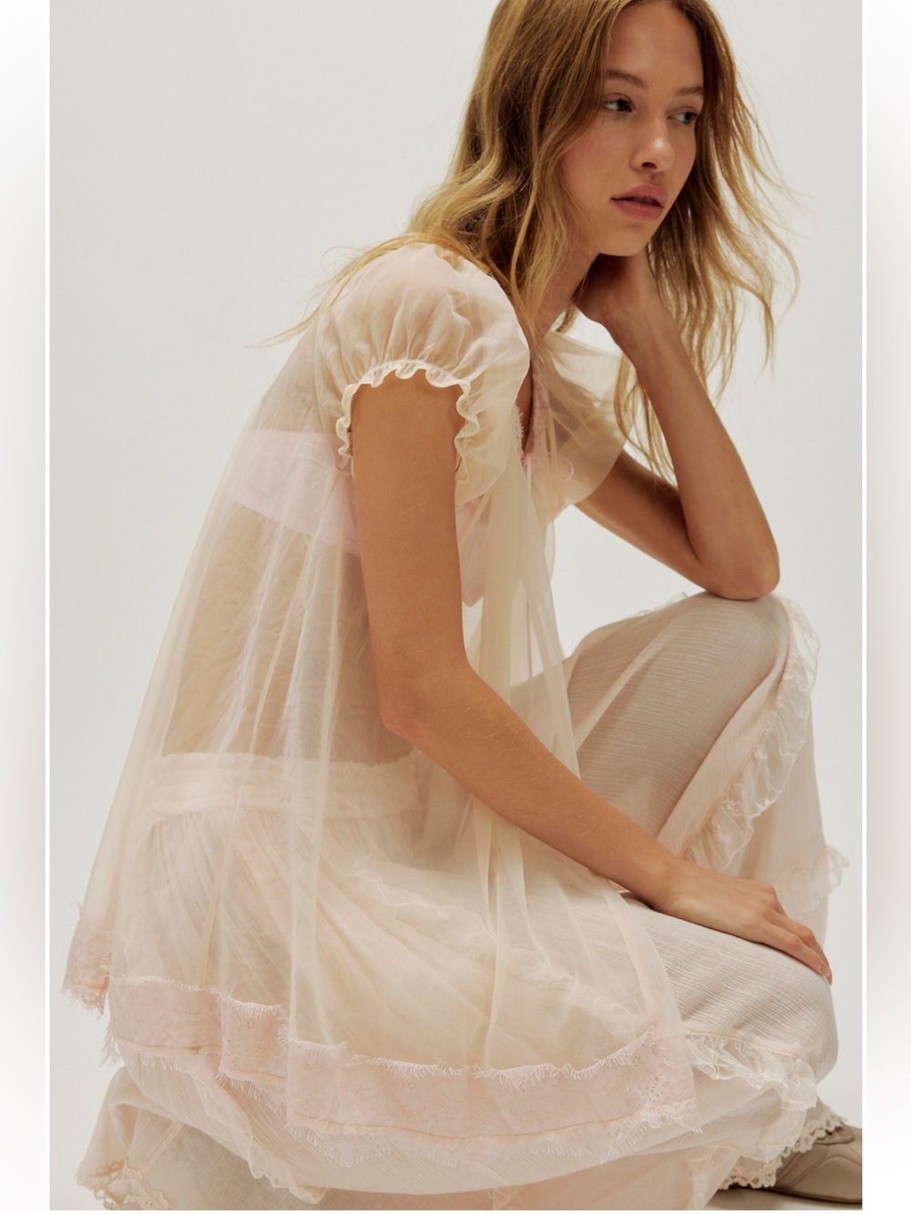 Free People For the Girls Bodysuit (pull over negligee only)
